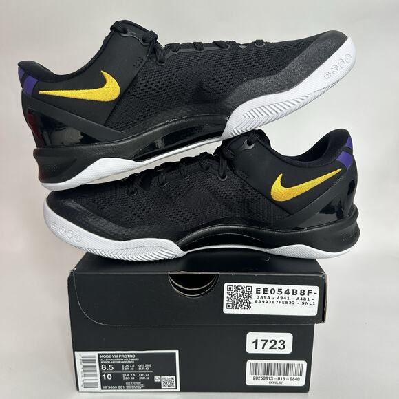 Nike Kobe 8 Protro “Lakers Away” HF9550-001 - Picture 3 of 6